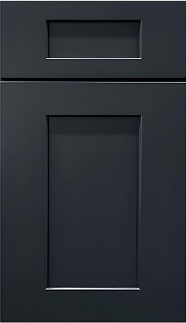 Black Shaker door and drawer-front profile