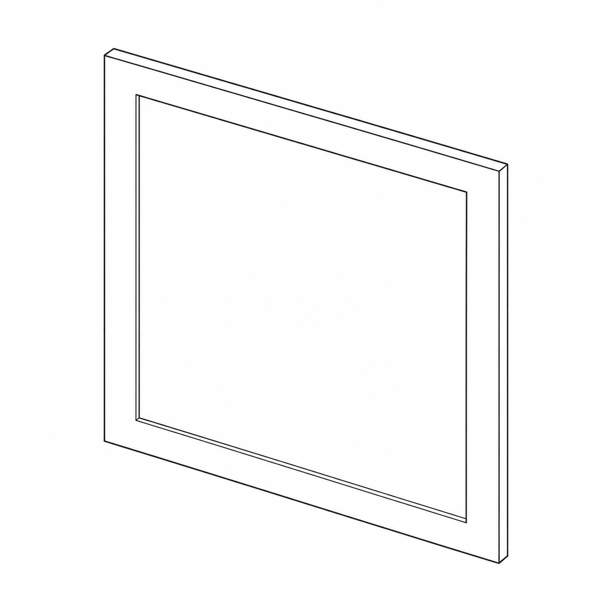 White Shaker Decorative Doors