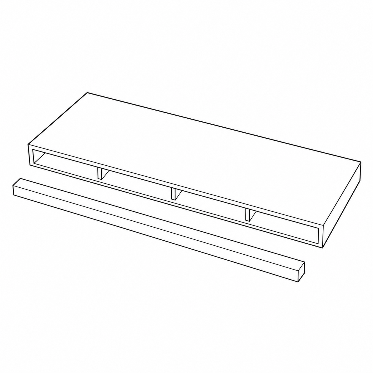 Oak Floating Shelves