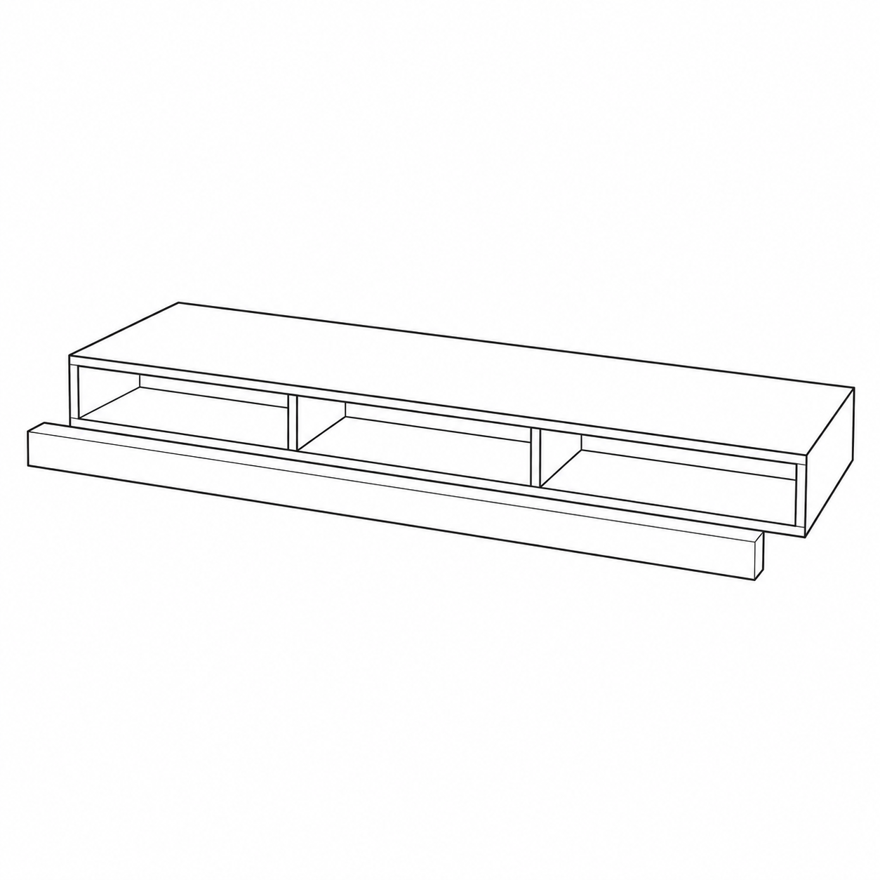 Walnut Floating Shelves