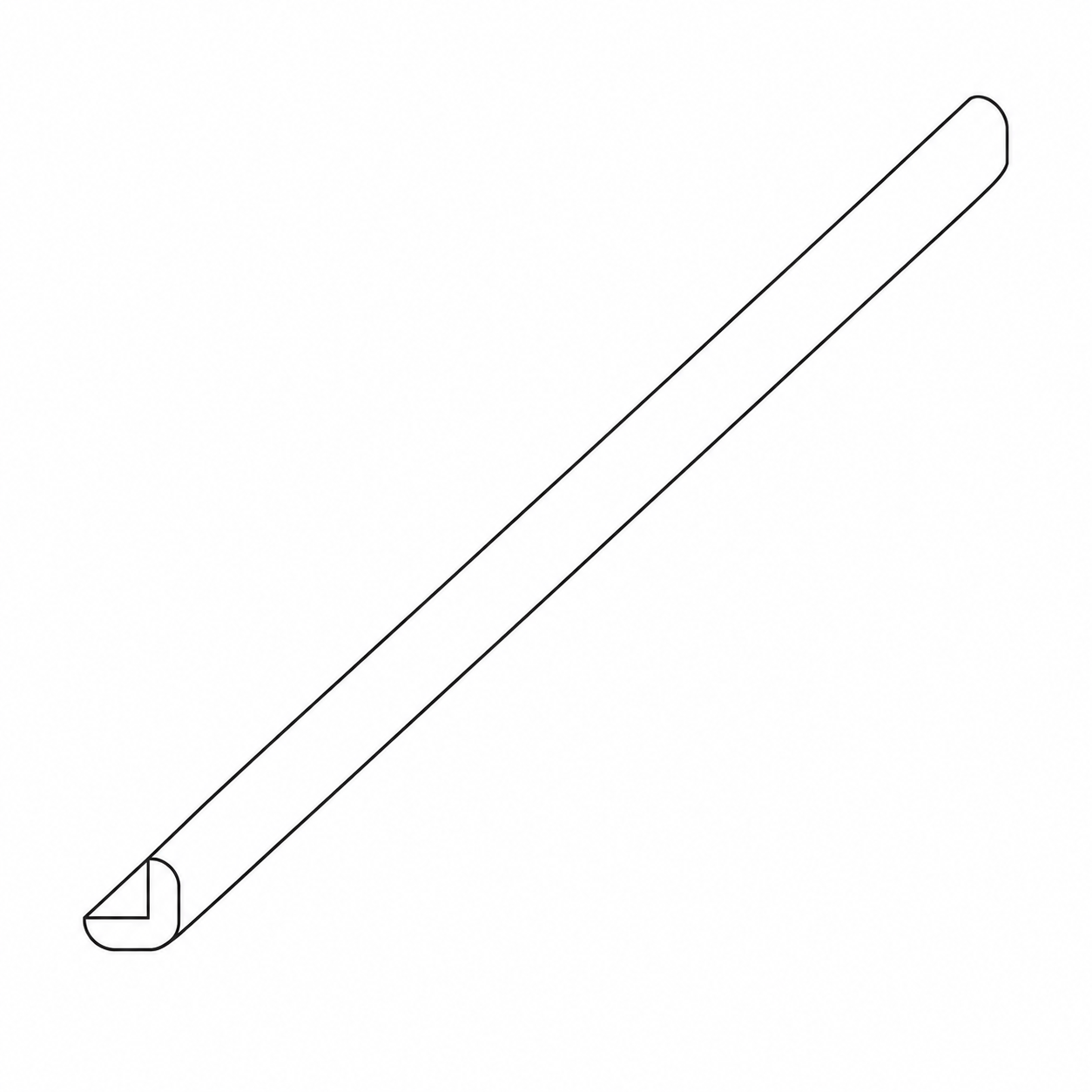 Oak Shaker Outside Corner Molding