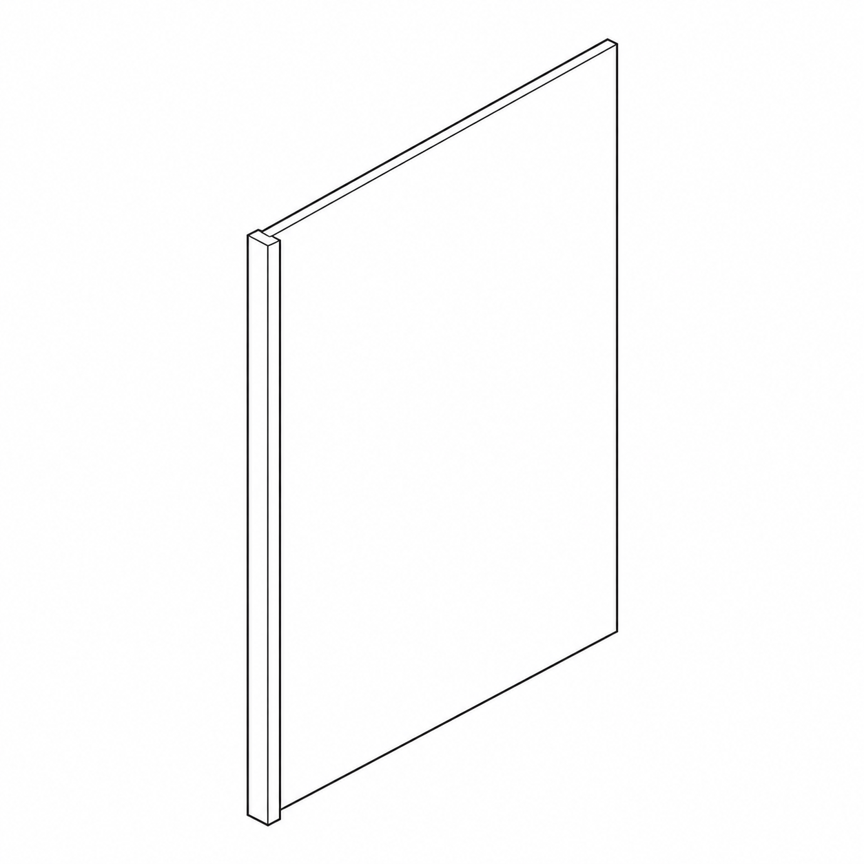 Oak Shaker Refrigerator & Dishwasher Panels