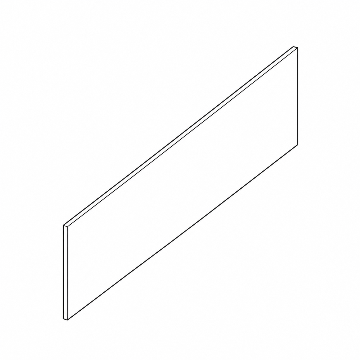 Black Shaker Refrigerator Panels