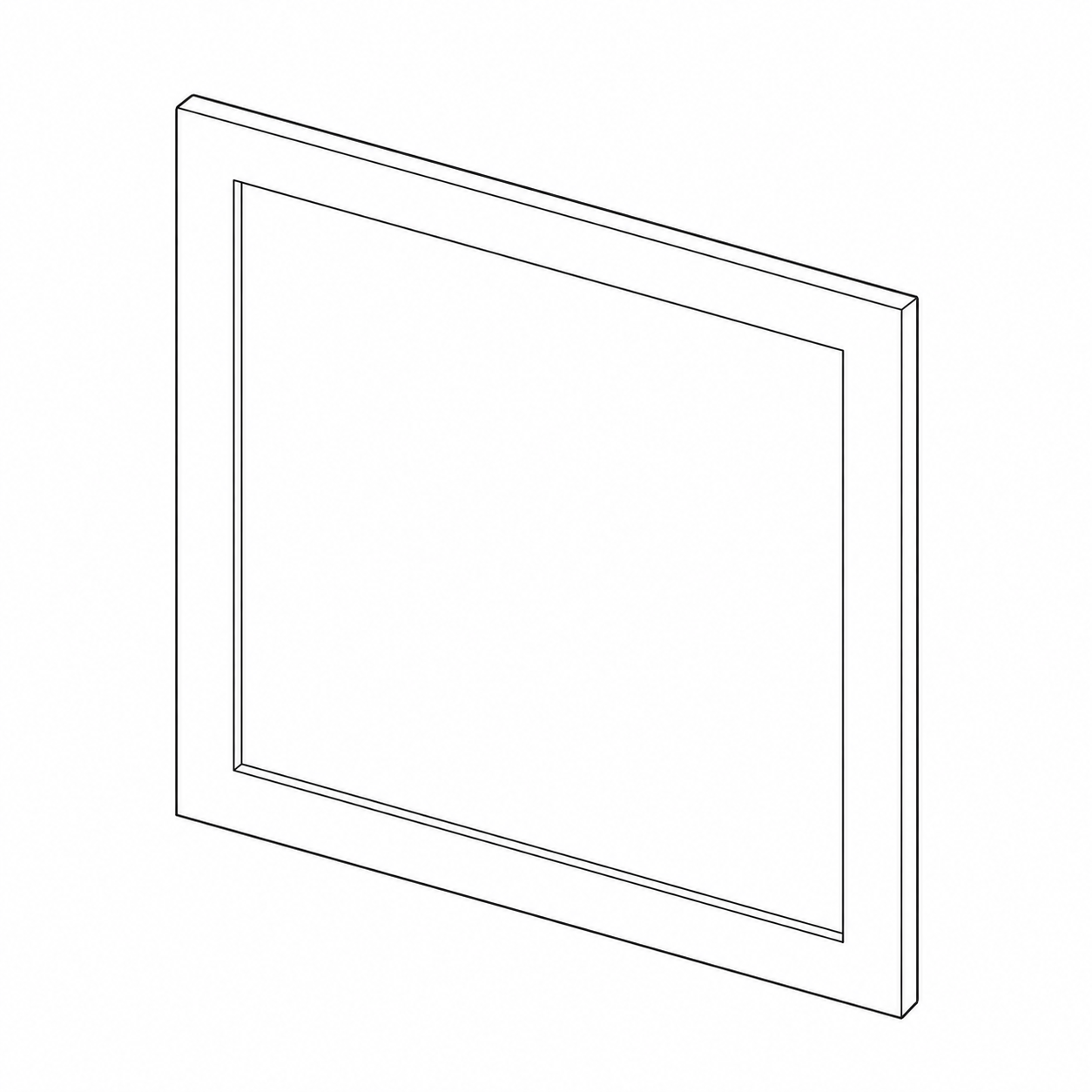 Black Shaker Sample Door
