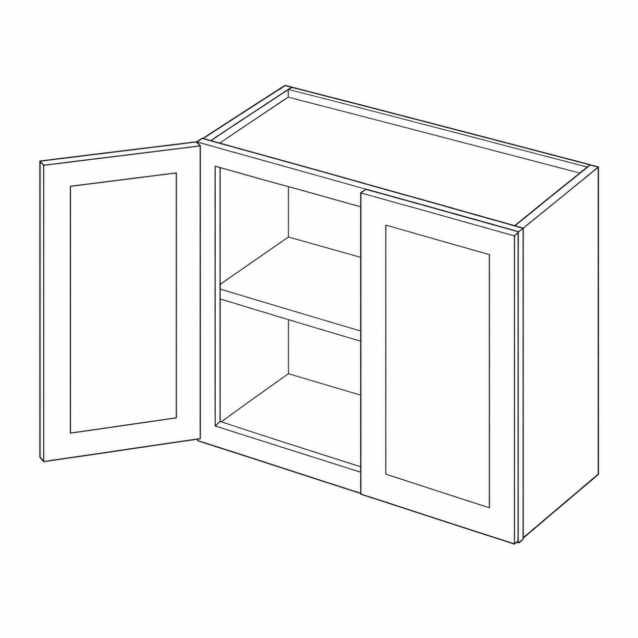 W3024 · 24″ High Wall Cabinets