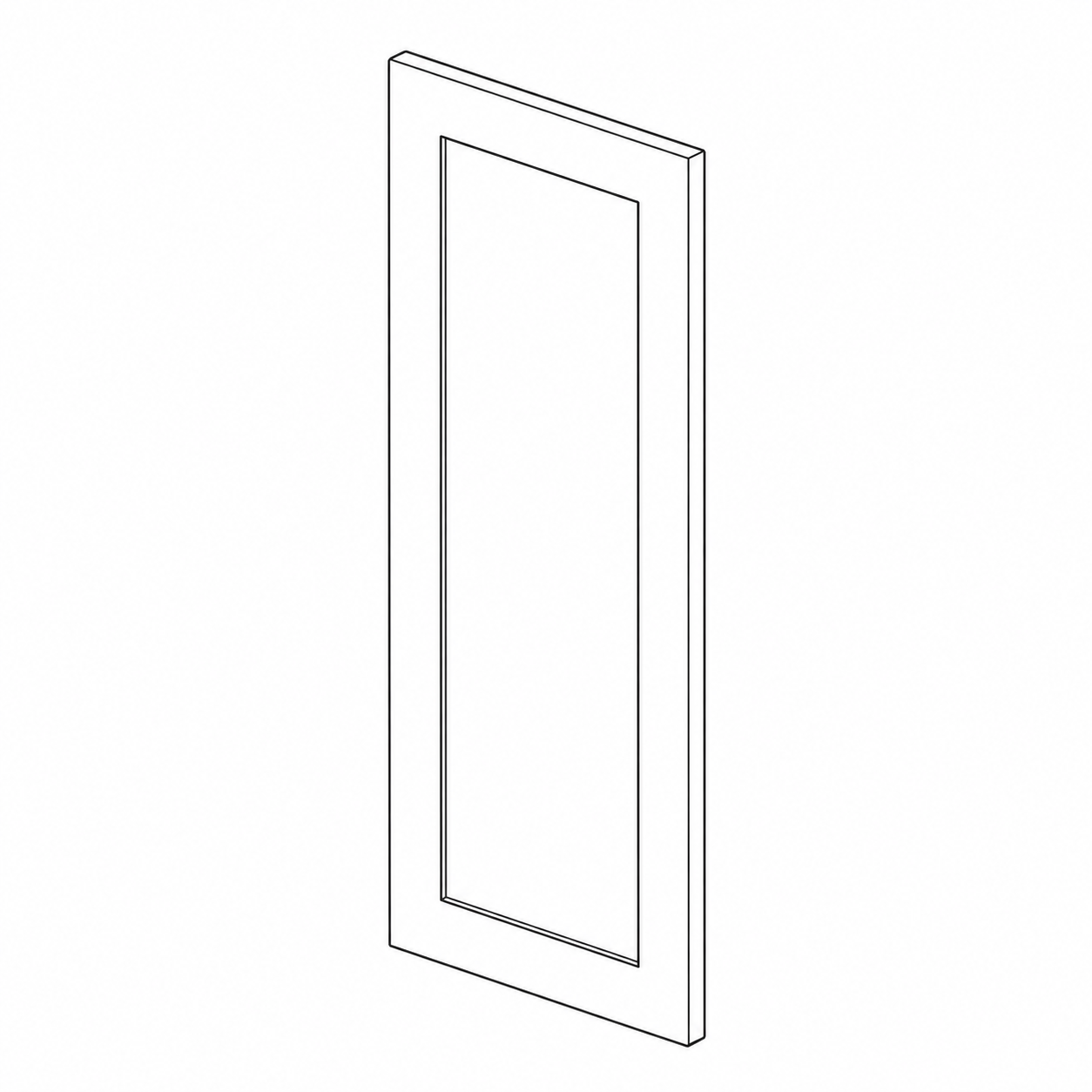 White Shaker Wall Decorative Doors
