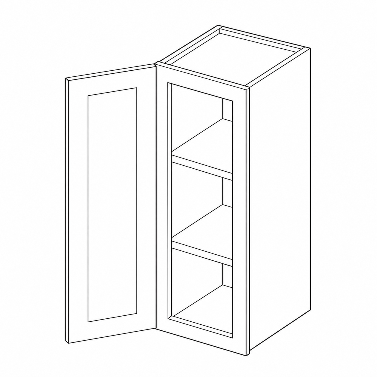 W0930 · Wall Cabinets · 1 Door