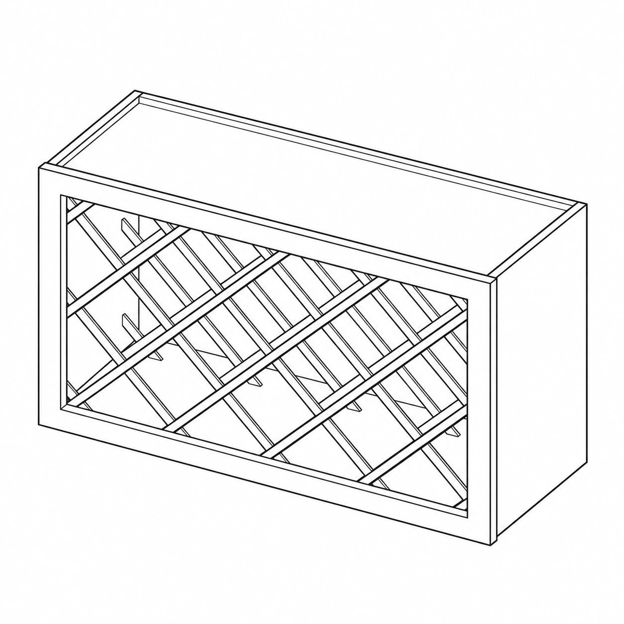 White Shaker Wine Rack